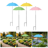 Maxbell Plant Umbrella Canopy Reusable Versatile Stable Adjustable Sunshade Umbrella blue