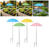 Maxbell Plant Umbrella Canopy Reusable Versatile Stable Adjustable Sunshade Umbrella blue