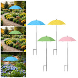Maxbell Plant Umbrella Canopy Reusable Versatile Stable Adjustable Sunshade Umbrella blue