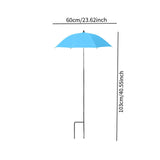 Maxbell Plant Umbrella Canopy Reusable Versatile Stable Adjustable Sunshade Umbrella blue