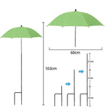 Maxbell Plant Umbrella Canopy Reusable Versatile Stable Adjustable Sunshade Umbrella green