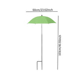 Maxbell Plant Umbrella Canopy Reusable Versatile Stable Adjustable Sunshade Umbrella green