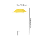Maxbell Plant Umbrella Canopy Reusable Versatile Stable Adjustable Sunshade Umbrella yellow