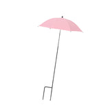 Maxbell Plant Umbrella Canopy Reusable Versatile Stable Adjustable Sunshade Umbrella pink