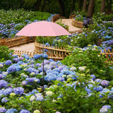 Maxbell Plant Umbrella Canopy Reusable Versatile Stable Adjustable Sunshade Umbrella pink