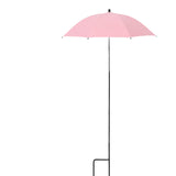 Maxbell Plant Umbrella Canopy Reusable Versatile Stable Adjustable Sunshade Umbrella pink
