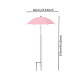 Maxbell Plant Umbrella Canopy Reusable Versatile Stable Adjustable Sunshade Umbrella pink