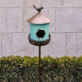 Maxbell Bird House Stake Gifts Artwork Decorative Garden Stakes for Lawn Patio Fence