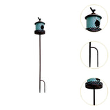 Maxbell Bird House Stake Gifts Artwork Decorative Garden Stakes for Lawn Patio Fence