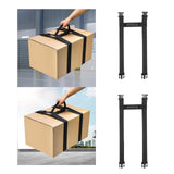 Maxbell Moving Box Carrying Strap with Handle for Pulling Dragging Portable H Shaped Length 155cm