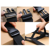 Maxbell Moving Box Carrying Strap with Handle for Pulling Dragging Portable H Shaped Length 155cm