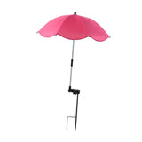 Maxbell Plant Umbrella for Outdoor Plants Shade Cover for Patio Flowers Potted Plant pink