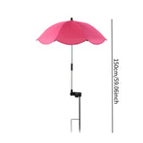 Maxbell Plant Umbrella for Outdoor Plants Shade Cover for Patio Flowers Potted Plant pink