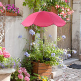 Maxbell Plant Umbrella for Outdoor Plants Shade Cover for Patio Flowers Potted Plant pink