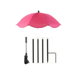 Maxbell Plant Umbrella for Outdoor Plants Shade Cover for Patio Flowers Potted Plant pink