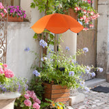 Maxbell Plant Umbrella for Outdoor Plants Shade Cover for Patio Flowers Potted Plant orange