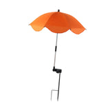 Maxbell Plant Umbrella for Outdoor Plants Shade Cover for Patio Flowers Potted Plant orange