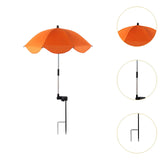 Maxbell Plant Umbrella for Outdoor Plants Shade Cover for Patio Flowers Potted Plant orange