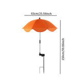 Maxbell Plant Umbrella for Outdoor Plants Shade Cover for Patio Flowers Potted Plant orange