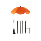 Maxbell Plant Umbrella for Outdoor Plants Shade Cover for Patio Flowers Potted Plant orange
