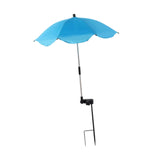 Maxbell Plant Umbrella for Outdoor Plants Shade Umbrella for Potted Plant Flower Pot blue