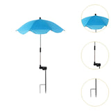 Maxbell Plant Umbrella for Outdoor Plants Shade Umbrella for Potted Plant Flower Pot blue