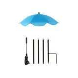 Maxbell Plant Umbrella for Outdoor Plants Shade Umbrella for Potted Plant Flower Pot blue