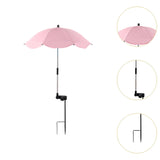 Maxbell Plant Umbrella for Outdoor Plants Shade Umbrella for Potted Plant Flower Pot pink