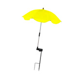 Maxbell Plant Umbrella for Outdoor Plants Shade Umbrella for Potted Plant Flower Pot yellow