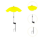 Maxbell Plant Umbrella for Outdoor Plants Shade Umbrella for Potted Plant Flower Pot yellow