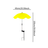 Maxbell Plant Umbrella for Outdoor Plants Shade Umbrella for Potted Plant Flower Pot yellow