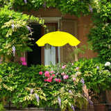 Maxbell Plant Umbrella for Outdoor Plants Shade Umbrella for Potted Plant Flower Pot yellow