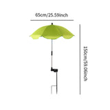 Maxbell Plant Umbrella for Outdoor Plants Shade Umbrella for Potted Plant Flower Pot green