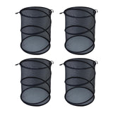 Maxbell 4Pcs Mesh Plant Cover Tent Lightweight Bird Chicken Animal Barrier Protector black