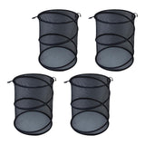 Maxbell 4Pcs Mesh Plant Cover Tent Lightweight Bird Chicken Animal Barrier Protector black
