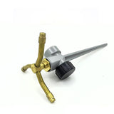 Maxbell 2Pcs 3 Arm Metal Sprinklers for Large Yard Area Watering Large Area Coverage