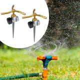 Maxbell 2Pcs 3 Arm Metal Sprinklers for Large Yard Area Watering Large Area Coverage