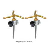 Maxbell 2Pcs 3 Arm Metal Sprinklers for Large Yard Area Watering Large Area Coverage