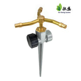 Maxbell 2Pcs 3 Arm Metal Sprinklers for Large Yard Area Watering Large Area Coverage
