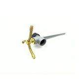 Maxbell 2Pcs 3 Arm Metal Sprinklers for Large Yard Area Watering Large Area Coverage