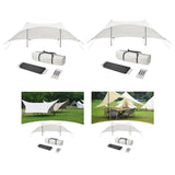 Maxbell Camping Tarp Sunshade Portable Tent Tarp Awning for Traveling Hiking Fishing Height 2.1m