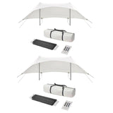 Maxbell Camping Tarp Sunshade Portable Tent Tarp Awning for Traveling Hiking Fishing Height 2.1m