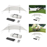 Maxbell Camping Tarp Sunshade Portable Tent Tarp Awning for Traveling Hiking Fishing Height 2.1m