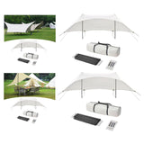 Maxbell Camping Tarp Sunshade Portable Tent Tarp Awning for Traveling Hiking Fishing Height 2.1m