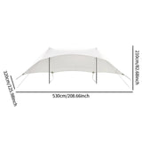 Maxbell Camping Tarp Sunshade Portable Tent Tarp Awning for Traveling Hiking Fishing Height 2.1m