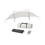 Maxbell Camping Tarp Sunshade Portable Tent Tarp Awning for Traveling Hiking Fishing Height 2.4m