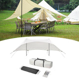 Maxbell Camping Tarp Sunshade Portable Tent Tarp Awning for Traveling Hiking Fishing Height 2.4m