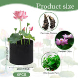 Maxbell Grow Bags Reusable Planters Versatile Heavy Duty for Patios Vegetable Farmer 6pcs