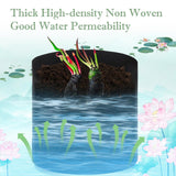 Maxbell Grow Bags Reusable Planters Versatile Heavy Duty for Patios Vegetable Farmer 6pcs