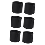 Maxbell Grow Bags Reusable Planters Versatile Heavy Duty for Patios Vegetable Farmer 6pcs